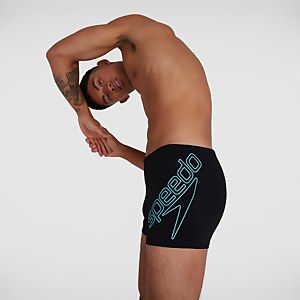 Herren Boom Logo Placement Aquashorts in Schwarz