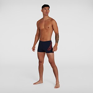 Boxer de bain Homme Boom Logo Placement Bleu marine