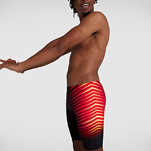 Herren Placement Schwimmhose in Schwarz