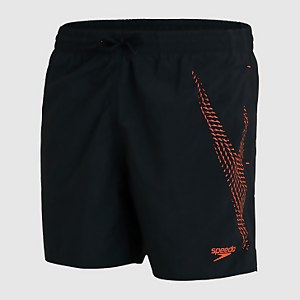Men's Boom Logo 16" Swim Short Black