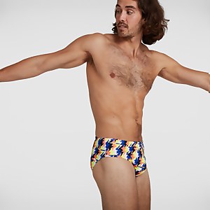 Herren 8 cm Allover Badehose in Rot