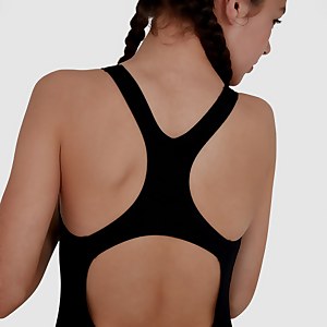 Mädchen Essential Endurance+ Medalist Badeanzug Schwarz