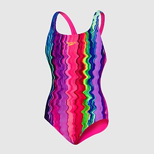 Maillot de bain Fille Digital Allover Medalist Multicolore