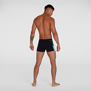 Herren Boom Logo Splice Aquashorts in Schwarz