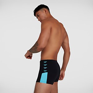 Herren Boom Logo Splice Aquashorts in Schwarz