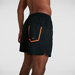 Short de bain Homme Pro Ventilé 16 pouces Noir