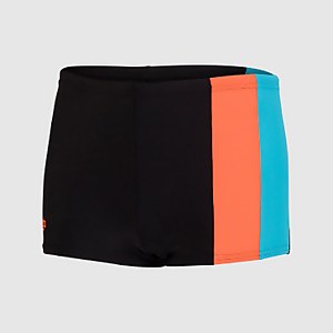 Boxer de bain Garçon Color-block Noir