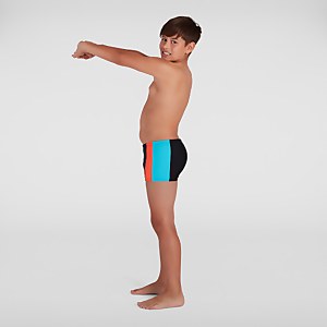 Boxer de bain Garçon Color-block Noir