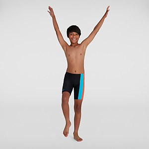 Jungen Colourblock Schwimmhose in Schwarz