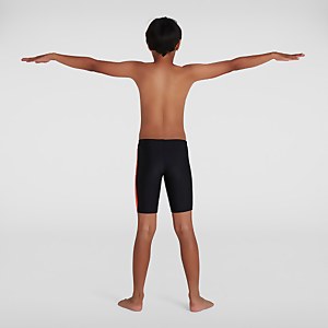 Jungen Colourblock Schwimmhose in Schwarz