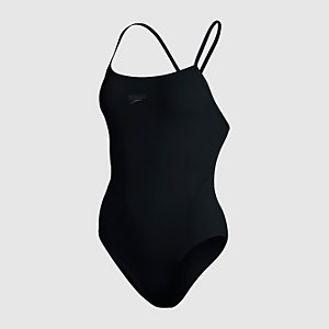 Damen Endurance+ Thinstrap Badeanzug in Schwarz