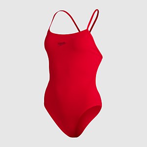 Maillot de bain Femme Endurance+ Bretelles fines Rouge