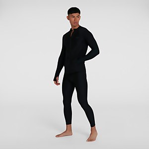 T-shirt rashguard Femme Essential Zippé sur le devant Noir