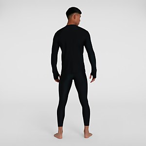 T-shirt rashguard Femme Essential Zippé sur le devant Noir