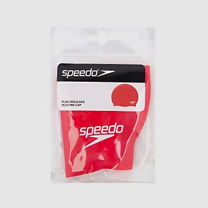 Unisex Plain Moulded Silicone Cap Red