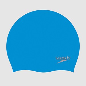 Adult Plain Moulded Silicone Cap Blue