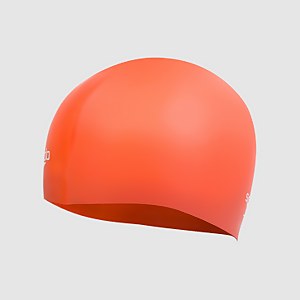 Bonnet de bain Unisexe Uni Moulé Silicone Orange