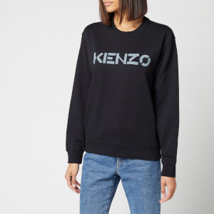 KENZO Women s Logo Classic Sweatshirt Black