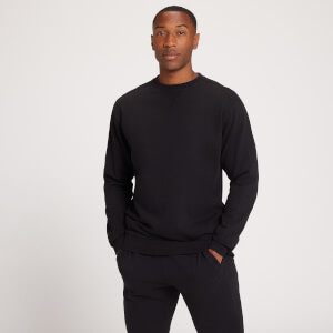 MP Men's Dynamic Training Crew Neck Sweatshirt - Washed Black - XXS