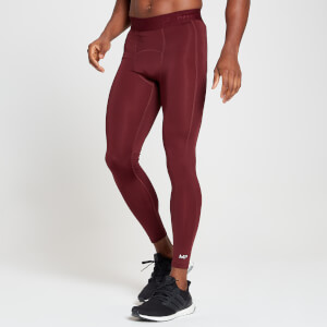 MP Men's Training Base Layer Leggings - Merlot - XXS