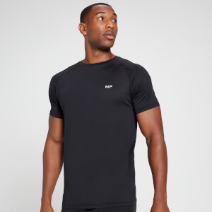 MP Men's Run Graphic Training Short Sleeve T-Shirt - Black