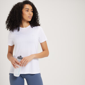 MP ženska majica kratkih rukava Power Ultra s prorezom na leđima – bijela