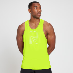 MP Men's Run Graphic Training Stringer Vest - Acid Lime