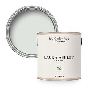 Laura Ashley Matt Emulsion Paint Duck Egg White - 2.5L