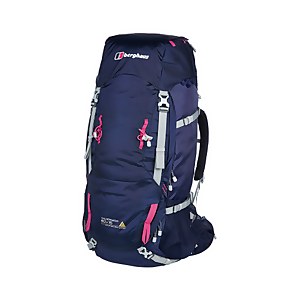 Women's Wilderness 60+15 Rucksack - Dark Blue / Pink