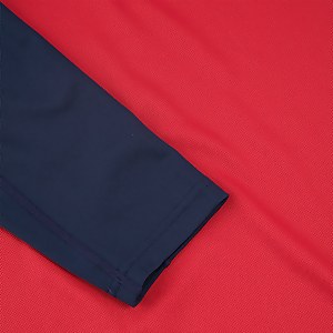 Men's Tech Tee Long Sleeve Zip 2.0 - Red / Blue