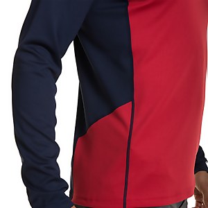 Men's Tech Tee Long Sleeve Zip 2.0 - Red / Blue