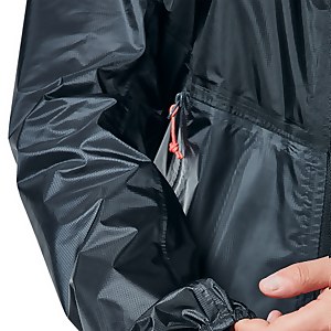 Women's Fast Hike Waterproof Jacket - Dark Grey/ Black