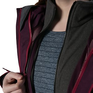 Women's Nalleru 3-in-1 Waterproof Jacket - Red