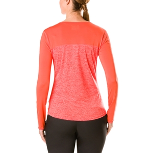 Women's Voyager Tech Tee Long Sleeve Crew - Red