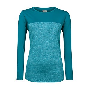 Women's Voyager Tech Tee Long Sleeve Crew - Turquoise - 8