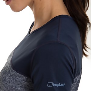 Women's Voyager Tech Tee SS Crew - Blue
