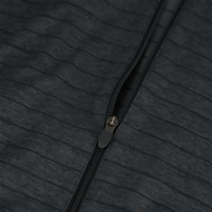 Men's Thermal Tech Tee Long Sleeve Zip Baselayer - Black / Dark Grey