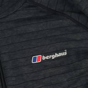 Men's Thermal Tech Tee Long Sleeve Zip Baselayer - Black / Dark Grey