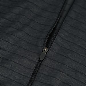 Men's Thermal Tech Tee Long Sleeve Zip Baselayer - Black / Dark Grey