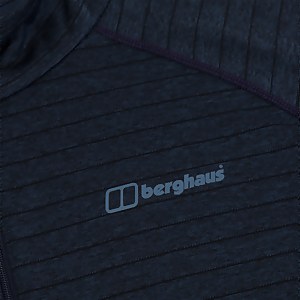 Men's Thermal Tech Tee Long Sleeve Zip Baselayer - Blue