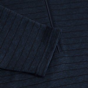 Men's Thermal Tech Tee Long Sleeve Zip Baselayer - Blue