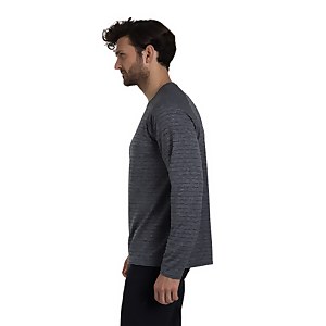 Men's Thermal Tech Tee Long Sleeve Baselayer - Grey