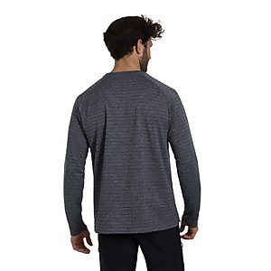 Men's Thermal Tech Tee Long Sleeve Baselayer - Grey