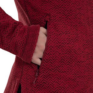 Women's Canvey Half Zip Fleece - Black / Red