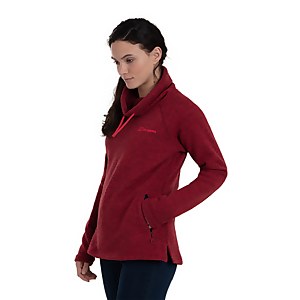 Women's Canvey Half Zip Fleece - Black / Red