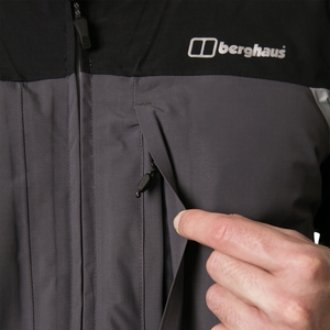 Men's Chombu Waterproof Jacket - Grey / Black