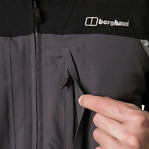 Men's Chombu Waterproof Jacket - Grey / Black