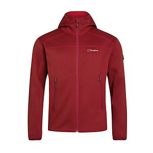 Men s Pravitale Mountain 2.0 Hooded Fleece Jacket Dark Grey Black Berghaus