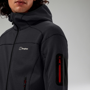 Men's Pravitale Mountain 2.0 Hooded Fleece Jacket - Dark Grey/Black
