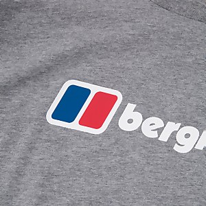 Men's Berghaus Large Logo Long Sleeve T-Shirt - Dark Grey